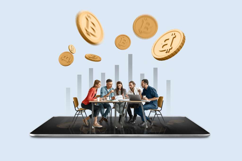 Represents the digital nature of crypto and the way people manage their coins.